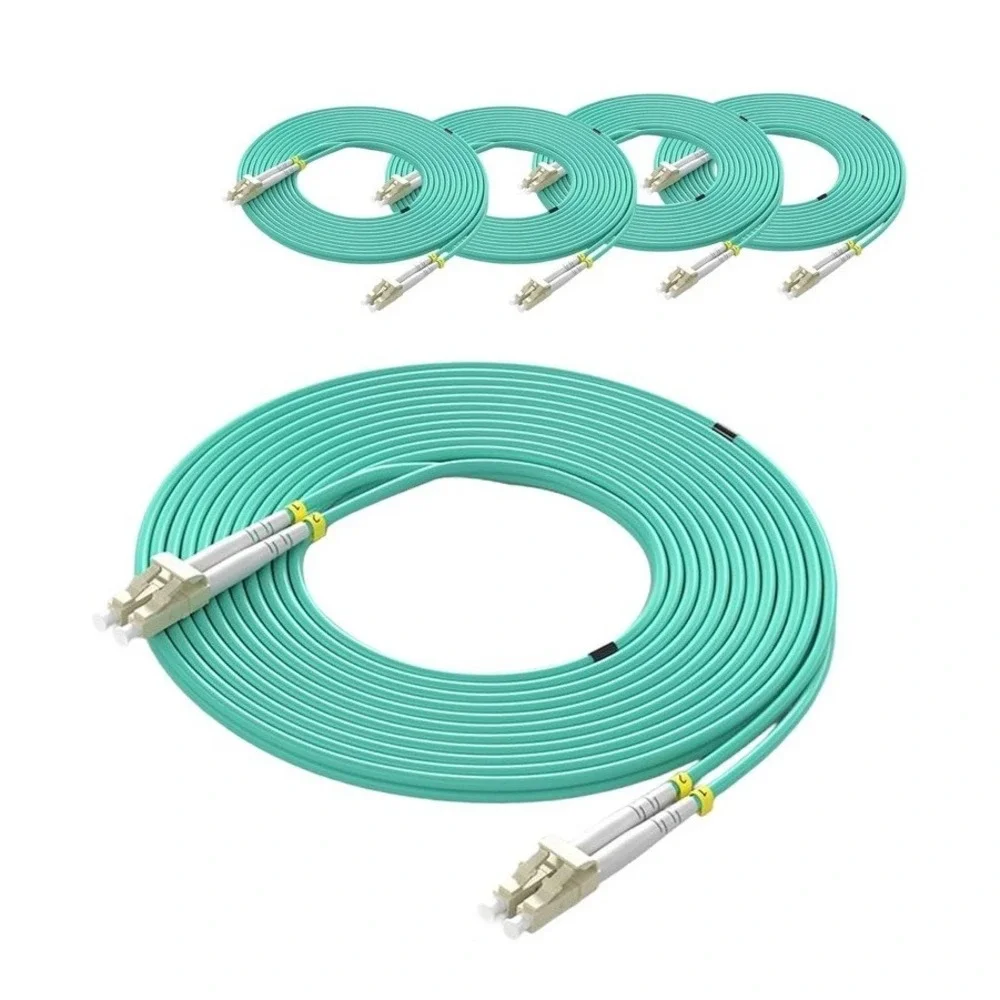 OM3 LC to LC Fiber Optic Patch Cable 5 Packs Of 5. 25 Total
